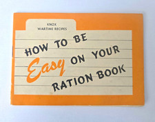 1943 Knox Gelatine WWII Wartime Recipes Easy On Your Ration Book Booklet Vtg picture