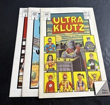 Jeff NICHOLSON: ULTRA KLUTZ Comic Lot 1-3 1st Onwards Comic Title 6.5 Avg Dk2 picture
