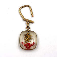 Vintage Societe Lyonnaise SL Bourbon Keyring 1865-1965 France Lion Society a729 picture