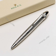 NEW Rolex Gift Ballpoint Silver Pen Novelty Collectible, Luxury New With Box picture