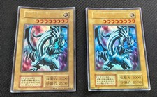 Blue-Eyes White Dragon Yu-Gi-Oh OCG Japanese Early Print 2 Card Set Used picture