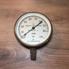 Vintage Grinnell Co Fire Sprinkler Air Pressure Gauge Auto-Lite Parts Repair picture