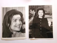 Jackie Kennedy 2 x Smiling Vintage Press Photographs LOVELY picture