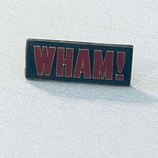 Vtg WHAM Souvenir Enamel Lapel Pin 80s George Michael 80s picture