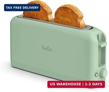 bella Fits-Anywhere™ 2-Slice Slim Toaster, Long Slot & Extra Wide, Seaglass picture