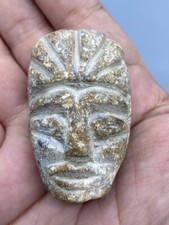 A Very Unique Unknown Era Beautiful Head Ancient Soft Stone Head Statue picture