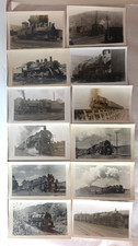 C. 1940s Rutland Railroad Steam Locomotive Snapshot Photo Lot Of 12 picture