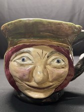 Toby Mug, old lady, thrown pottery mug by  HEC 1956 picture