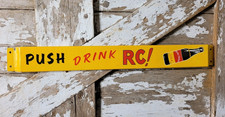 VINTAGE RC COLA PORCELAIN SIGN OLD ROYAL CROWN DOOR PUSH BAR SODA BEVERAGE 32