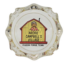 Vintage Glass Ashtray / Archie Campbell's Village /Pigeon Forge Tennessee TN picture
