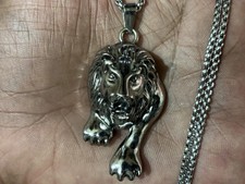 Trillionaire Maker Magical Pendant Silver Lion Protection Luck Success Charm picture