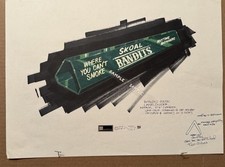 Skoal Checkout Lane Divider Presentation Sketch/Marker Rendering, 1990s Era picture