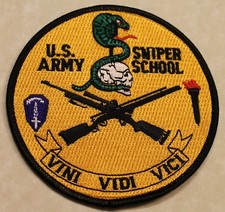 United States Army Sniper School 1989 Patch, The Authentic Original picture