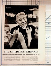 1960s Cardinal Tardini Vatican Magazine Article Old Spice 6-12 Ads Ephemera picture