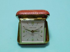 Vintage Phinney-Walker Germany Wind Up Travel Alarm Clock.  Tested/Works picture