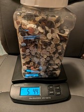 Vintage Collectable Large Jar Full of Old Buttons over 5 Pounds Variety picture
