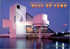 Cleveland OH Ohio ROCK & ROLL HALL OF FAME Architect IM Pei 4X6 MUSIC Postcard picture