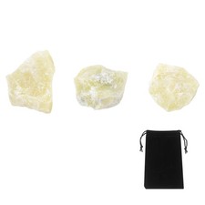 100g Lemon Jade Rough Crystals with Velvet Bag for Vase Filler picture