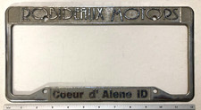 Older Metal ROBIDEAUX MOTORS (Coeur d' Alene Idaho) License Plate Frame 