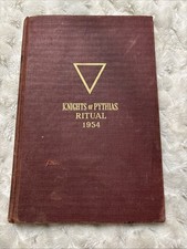 Knights of Pythias Ritual Book 1966 Vintage Fraternal Order Hardcover picture
