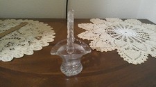 SMALL CLEAR GLASS BASKET   APPROX. 3.25