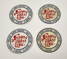 Atlantic Coast Line Railroad Post Cereal Tin Sign Train Metal Vintage 1954 Lot picture