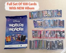 Woolworths 2024 Disney Worlds Of Wonder Full Set Album With All 108 Cards NEW picture
