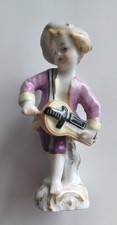 KPM BERLIN GERMANY PUTTI BOY WITH BAGPIPES PORCELAIN FIGURINE  picture