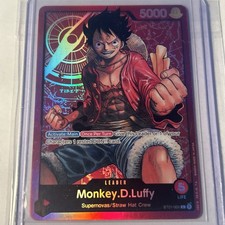 2022 One Piece Monkey D. Luffy PRE ERRATA  holo Foil ST01-001 picture