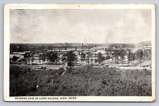 1919 Camp Devens Ayer MA General View WWI Military Postcard Maine Postmark picture