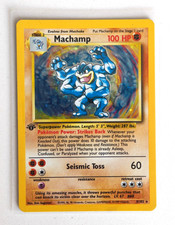 Pokémon TCG Machamp Base Set 8/102 Holo 1st Edition Holo Rare NM Mint WOTC picture