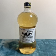 Vintage SEALED Listerine Glass Bottle 32 Fl Oz picture