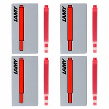 Lamy T10 Fountain Pen Ink Cartridges, Red Ink - 4 PACK OF 5 CARTRIDGES picture