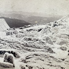 Mt Washington Stereoview Kilburn Brothers 1870s New Hampshire Flat Mount picture