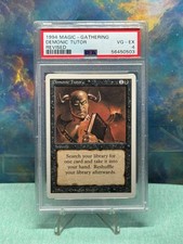 1994 MTG Revised Demonic Tutor #105 PSA 4 VG-EX Magic The Gathering picture