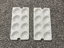 Vintage Tupperware #665-3 Deviled Egg Holder Insert Trays Set of 2 Replacement V picture