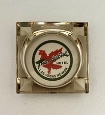 Vintage THUNDERBIRD HOTEL and CASINO Las Vegas Advertising GLASS ASHTRAY 1950s picture