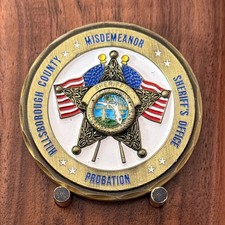 Hillsborough County Sheriff Misdemeanor Probation Challenge Coin  M#25 picture