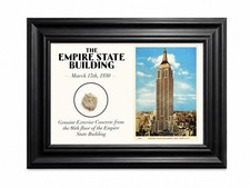 EMPIRE STATE BUILDING- Genuine Artifact Framed - 5x7 inch - Exterior Concrete picture