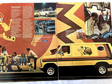 1976 Ford Van Print Ad Two Page Free Wheelin' picture