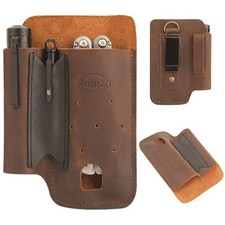 NUTUCH Leather EDC Multitool Sheath | Leather EDC Organizer | Flashlight Holster picture