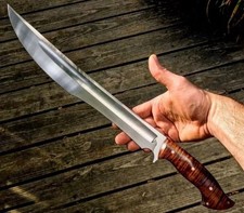 32'' unique handmade survival Machete | carbon steel hunting blade picture