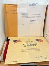 Official US Capitol Flown 3x5 Flag 9/5/2002 COA Letter Complete New Open Box picture