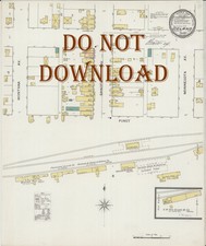 1893 Very Detailed COPY Map Doland South Dakota Perfect for researchers picture