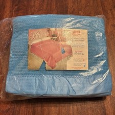 Vintage Horner Romance Blanket 72x90 Nylon Satin Trim Thermal Waffle Weave NEW picture