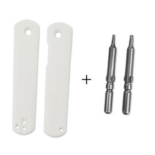 White Micarta Handle for Feist Knives Parts and T6 T8 Screw Heads H3499EF picture
