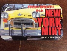 Collectible Fresh Breath In A New York Mint Tin Empty 2 3/4
