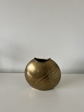 Brass Vase Oval Made In India picture