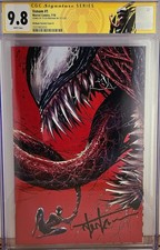 VENOM #1 (2018) CGC SS 9.8 Signed Tyler Kirkham Virgin Variant Cover