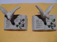 Two Old Ceramic Prayer Statues picture